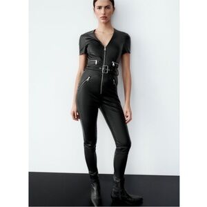 Zara brand new limited edition Black Belted Jumpsuit